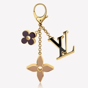 LOUIS VUITTON FLE UR DE MONOGRAM BAG CHARM